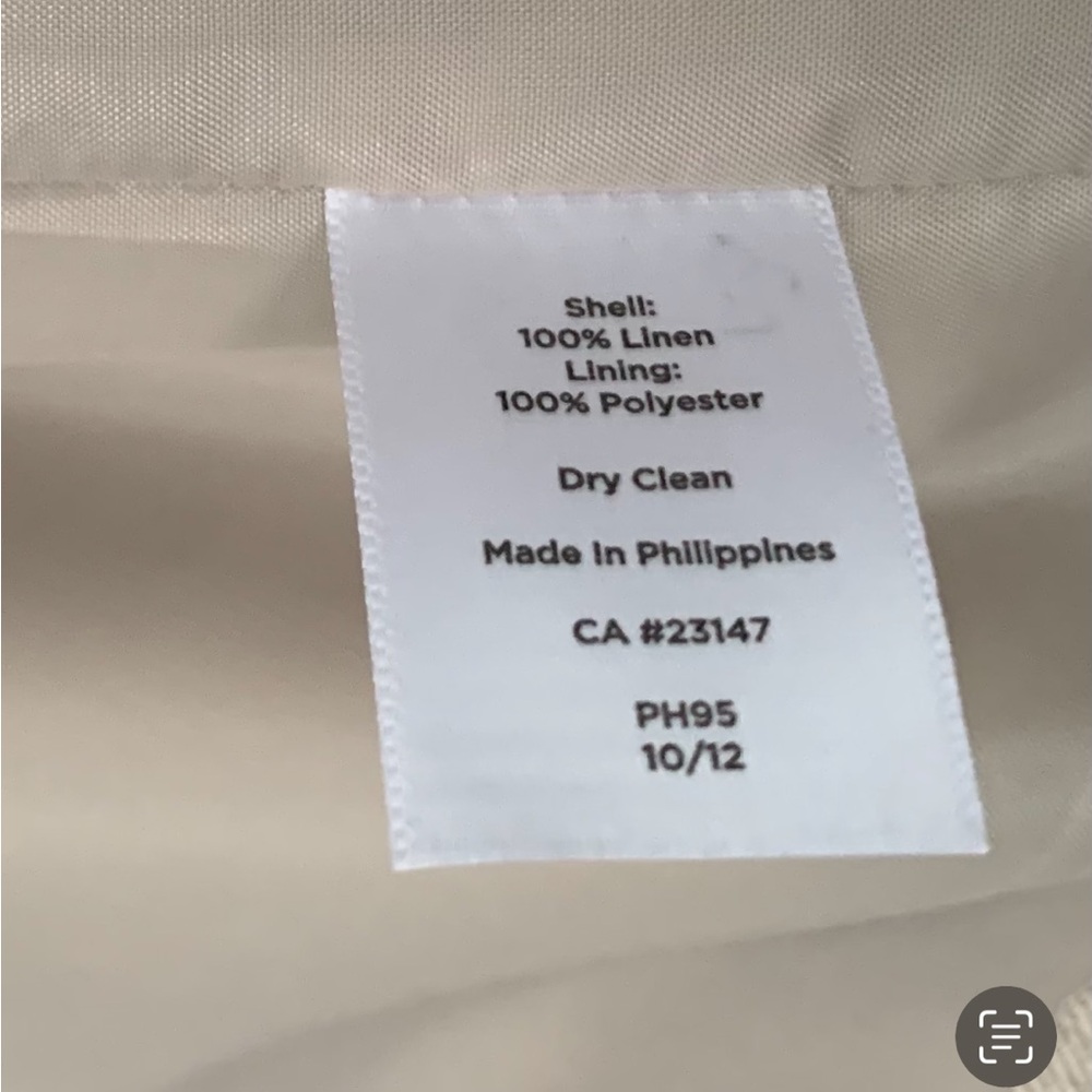 Light Sand Linen Jacket - Picture 4 of 11